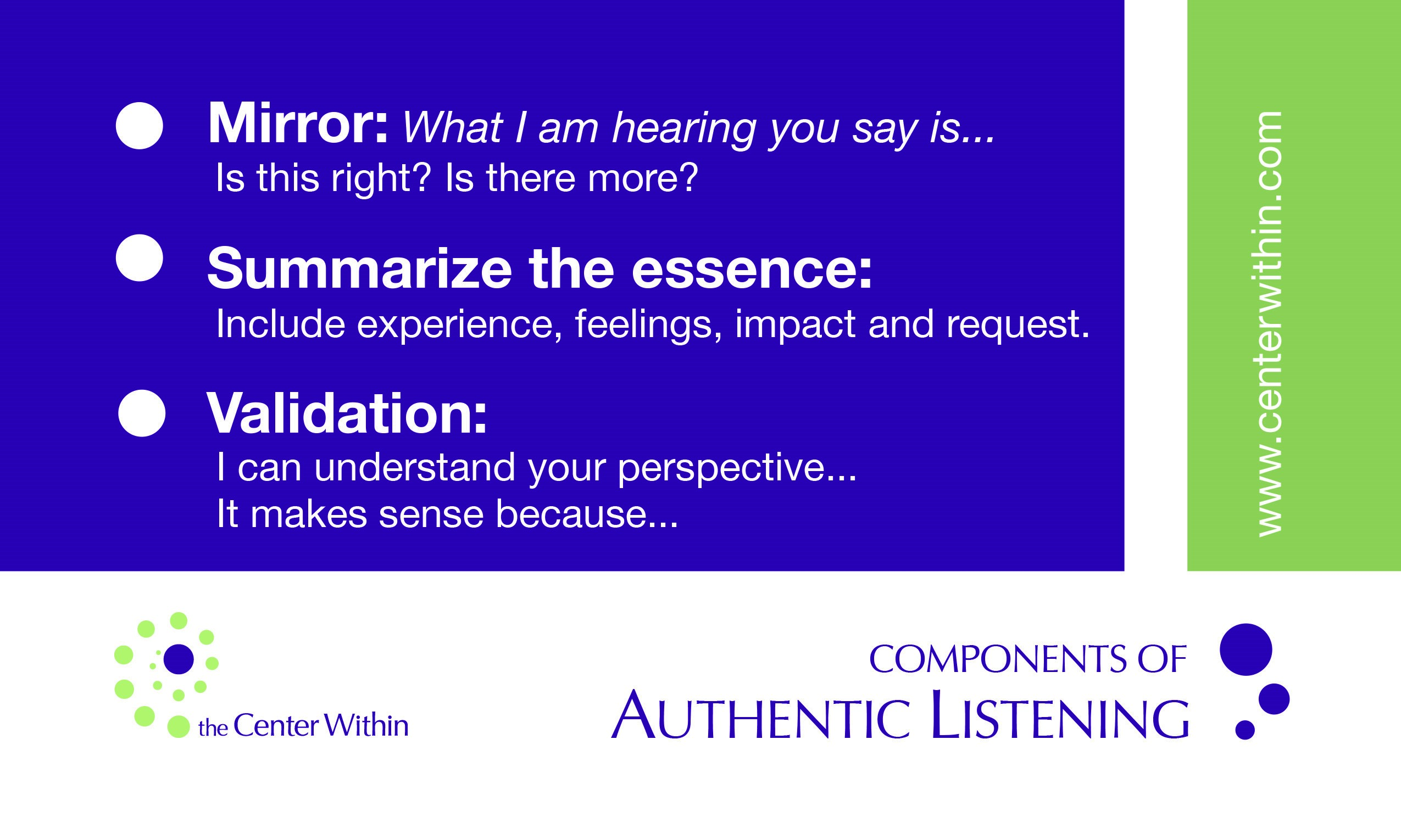 Authentic Listening The Center Within 4979